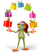 Christmas frog