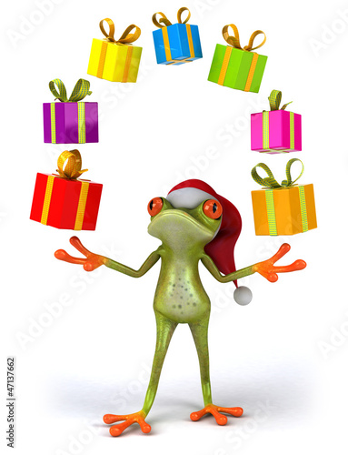 Photo: Christmas frog Christmas frog