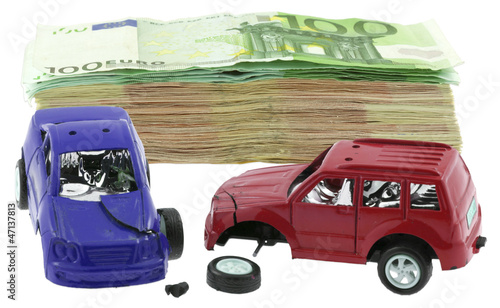 Photo: concept coût accident voiture concept coût accident voiture