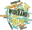 Word cloud for Wideband delphi