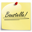 Post - It BAUSTELLE