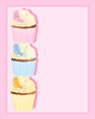 cupcake with rose decoration