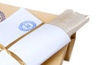 paper envelope stamped "Top Secret",concept on classified materi