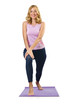 Sport concept  - Woman doing sports on white