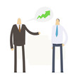 Boss praises an employee for good performance