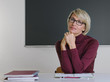 Lehrerin mit Brille