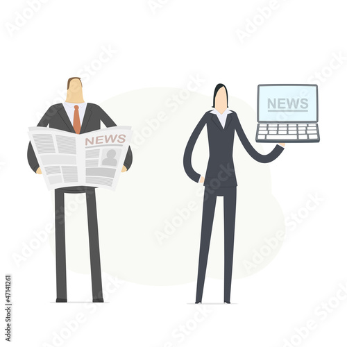 Vector: news in the paper and on the computer news in the paper and on the computer