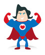 Love Heart Superhero