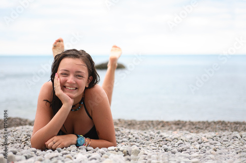 Photo: Girl On Beach Girl On Beach