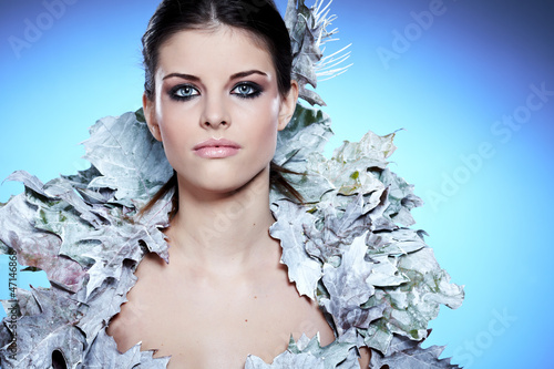 Photo: Winter Girl in Luxury fantasy Coat Winter Girl in Luxury fantasy Coat