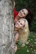 Photo: Girl Friends and Tree Girl Friends and Tree