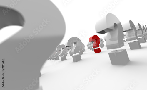 Illustration: Wer, wie und was - Konzept Rot Wer, wie und was - Konzept Rot