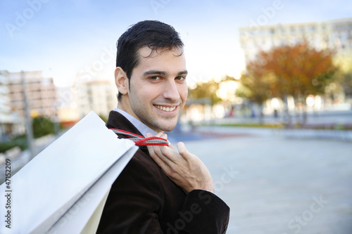 Photo: man doing shopping man doing shopping