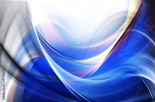 Illustration: Awesome abstract blue fractal Awesome abstract blue fractal