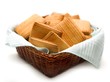 Photo: Cestino di biscotti secchi per la colazione Cestino di biscotti secchi per la colazione