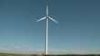 Wind Energy Turbine in Blue Sky