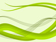 Wave background - green waves