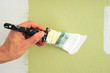 Painting a Wall White with Paint Brush