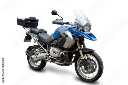 Photo: motorcycle on white background motorcycle on white background