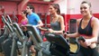 Group training on a step machine