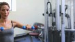 Woman lifting weights