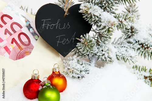 Photo: Geldgeschenk zum Frohen Fest Geldgeschenk zum Frohen Fest