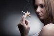 Smoking cigarette