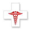 Vektor: medical symbol, 3D Button medical symbol, 3D Button