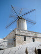 Windmill on the roof of an old house
