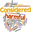Word cloud for Considered harmful
