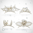 Tiaras for carnival costume to the angel and the devil