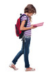 little pupil with book