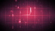 Fast heart rate on moving grid background