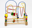big wooden bead maze