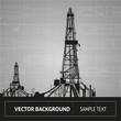 Sketch of oil rig