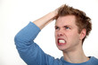 Angry man shouting