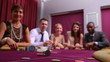 People throwing chips on the table