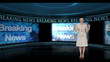 Reporter reporting the business news