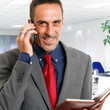 Businessman talking on the phone