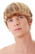 Portrait of young men with healthy clean skin.