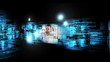 Montage of business commmunication