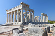 Temple of Aphaea Athina at Aegina island in Greece.