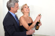 Couple drinking champagne