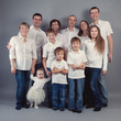 Large family portrait, studio