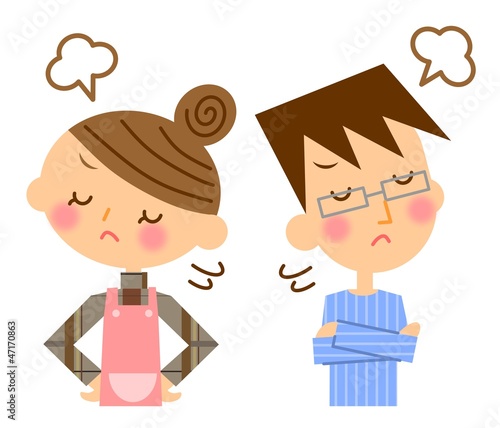 Illustration: 夫婦喧嘩 夫婦喧嘩