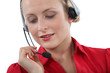Portrait of telephone operator