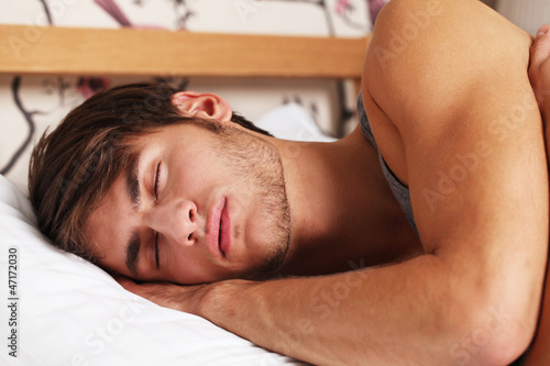 Photo: Young Man Asleep Young Man Asleep