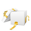Geschenk, Geschenkpaket, Paket, Box, Deckel, offen, 3D, Vektor