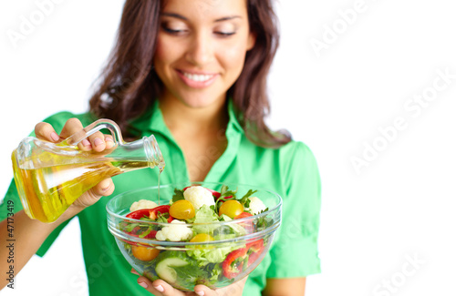 Photo: Making salad Making salad