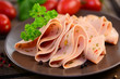 Wurstscheiben, Teller